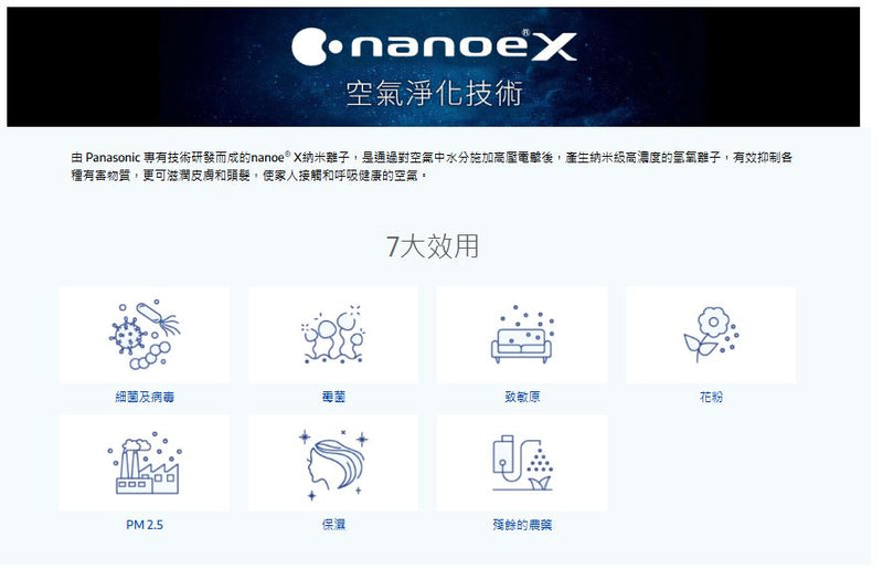 PANASONIC 樂聲 CS-RU9YKA 變頻式 ECO+AI淨冷空調機 (1匹)