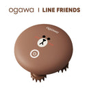 OGAWA OL-0367 Line Friends 頭部按摩爪 棕色熊大