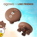 OGAWA OL-0367 Line Friends 頭部按摩爪 棕色熊大