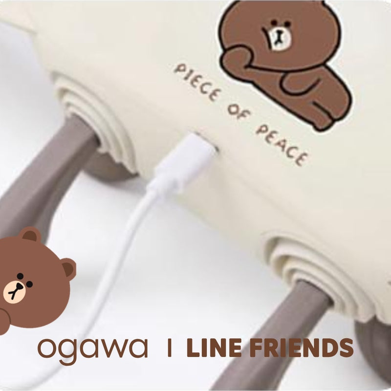 OGAWA OL-0841 Line Friends 肩頸按摩器 棕色