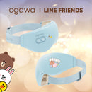 OGAWA OY-0502 Line Friends 噴霧熱敷按摩眼罩 藍色熊大
