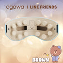 OGAWA OY-0502 Line Friends 噴霧熱敷按摩眼罩 藍色熊大