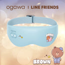 OGAWA OY-0502 Line Friends 噴霧熱敷按摩眼罩 藍色熊大