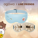 OGAWA OY-0502 Line Friends 噴霧熱敷按摩眼罩 藍色熊大