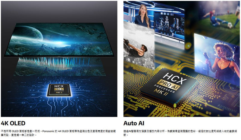 PANASONIC 樂聲 TV-55Z90BGH 55吋4K OLED智能電視
