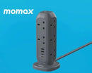 MOMAX ONEPLUG PD20W 11位排插+4位快充USB拖板｜直立式拖板 (US11UKW) 黑色